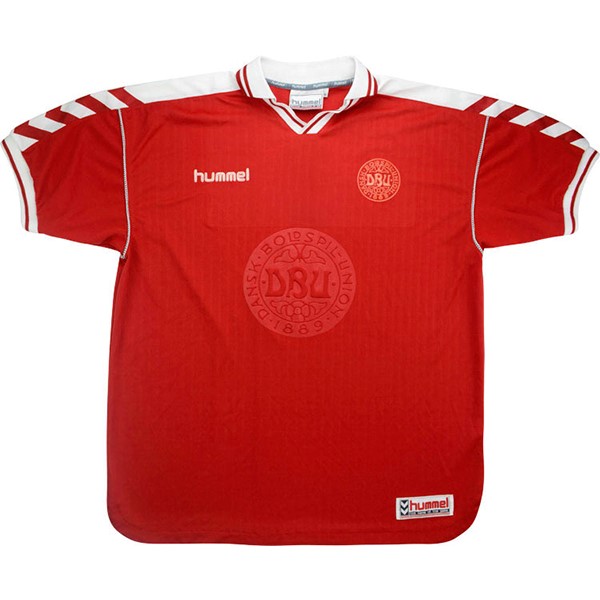 Camiseta Dinamarca Primera equipación Retro 1998 Rojo